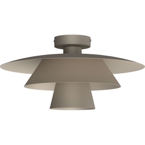 Plafonnier décoratif beige texturé à 3 abat-jours 1xE27 15W Plato (1/2)