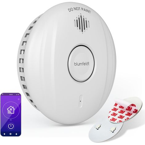 Klarstein SmartVigil Connect - Rilevatore di fumo WiFi Batteria: 3 anni Controllo tramite app Senza realizzare fori (1/5)