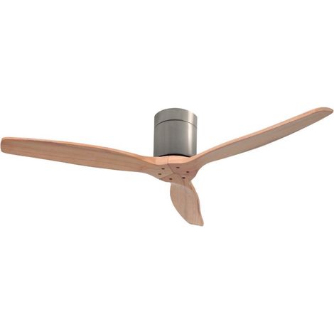 Ventilatore da soffitto Mucari con comando Ø132 3 pale DC Nichel
