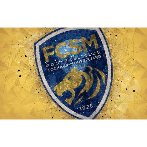 Papier peint panoramique Foot / Football - FCSM - Sochaux-Montbeliard - 195 cm x 122 cm (1/2)