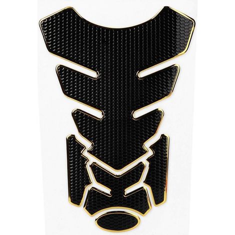 Protection de réservoir moto 3D noir et or pour moto (1/5)