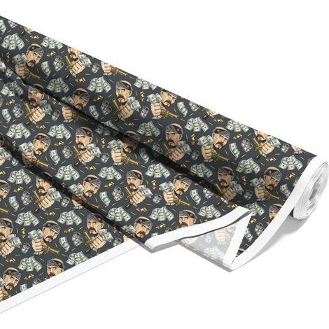 TISSUS DÉCORATIFS D'EXTÉRIEUR OXFORD - Motif Gangster I DX049 (1/5)