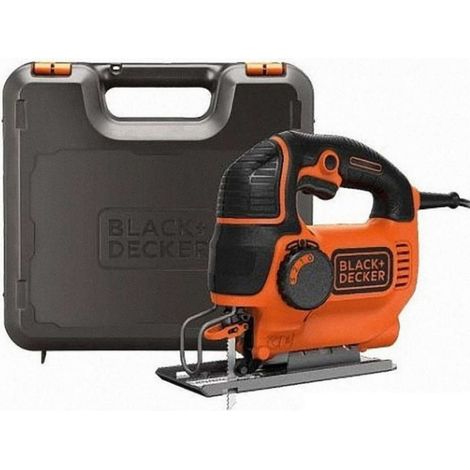 BLACK+DECKER KS901PEK sierra de calar pendular con cable 620 W naranja velocidad variable, maletín