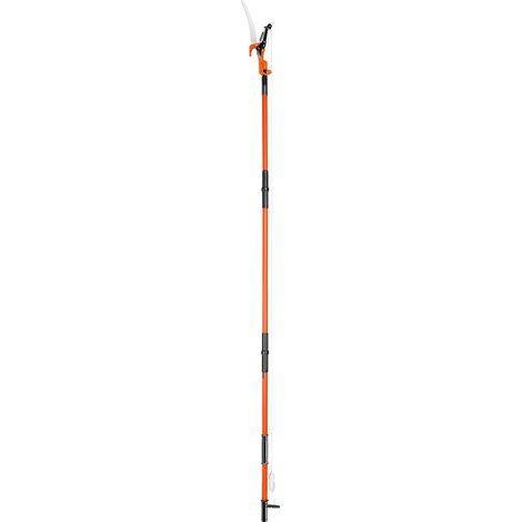 Mophorn Manuelle Astsäge von, ausziehbare Baumschere mit 2,2–8,1 m, scharfe Klinge und Schere aus Stahl, 8 leichte Fiberglasgriffe, zum Beschneiden hoher Äste sowie zum Beschneiden von Palmen