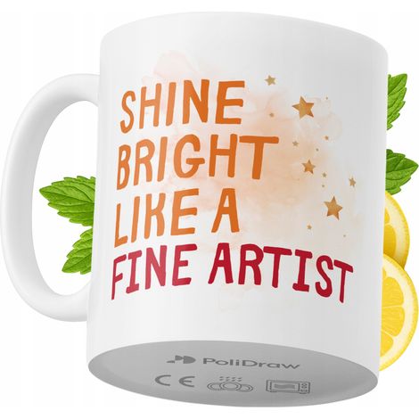 Lustiger Kaffee- oder Teebecher mit witzigem Textdesign für Künstler – ideal für Geburtstage, Namenstage, Feiertage und besondere Anlässe. Hochwertiger Becher für Zuhause, Büro und Arbeit. Farbe: Weiß