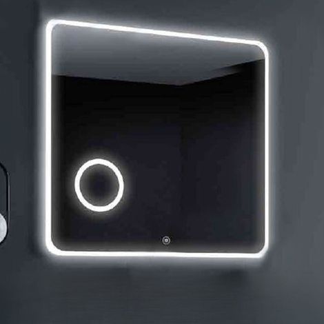Specchio da bagno con illuminazione LED anti appannamento 80x80 cm - Padyl