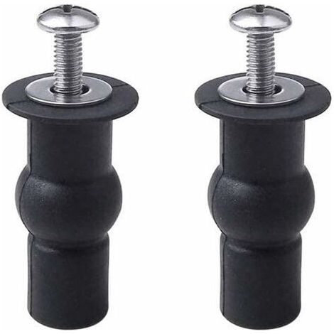 2 pièces Abattant WC Fixations Charnières Store Charnières Trou de Fixation Extensible Caoutchouc Vis Convient à Toutes Les Toilettes (14mm) (1/5)