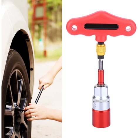 Jeu de 4 douilles universelles 9-21 mm avec adaptateur pour perceuse électrique et embouts doubles (rouge) (1/5)
