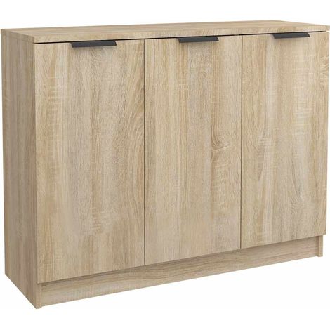 Maison Exclusive - Buffet Chêne sonoma 90,5x30x70 cm Bois d'ingénierie (1/5)