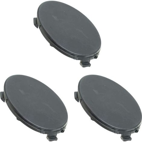 Adatto per 3 coperture nere per gancio di traino paraurti anteriore, compatibile con Ford Focus MK2 e Mercedes-Benz C-Max (modelli 2007-2011).