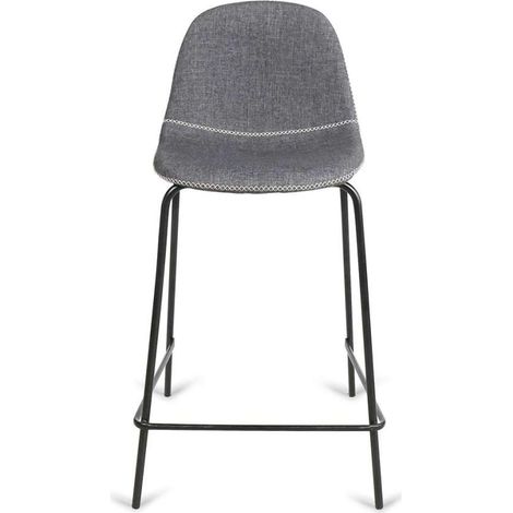 Pack de 4 taburetes modelo Córdoba tapizado tela Gris. 94 cm(alto)40 cm(ancho)46 cm(fondo) (1/2)