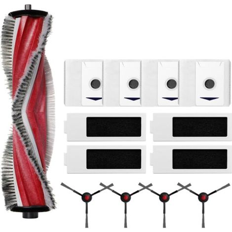 Kit d'accessoires pour T30 Omni / T30 Pro Omni robot, 1 brosse principale, 4 filtres HEPA, 4 sacs à poussière, 4 brosses latérales (1/5)