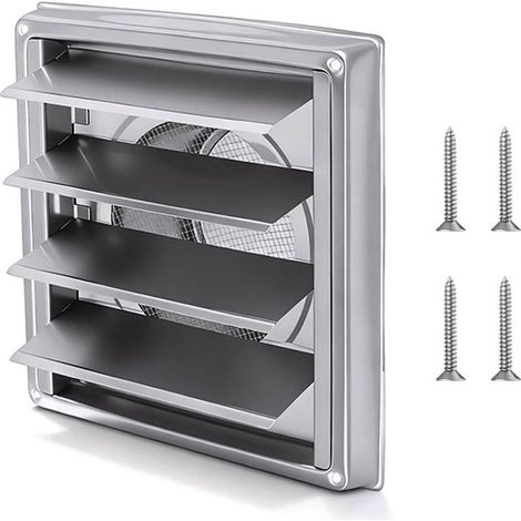 Bouchon d'aération en métal avec barrière pour tuyaux de 10,2 cm, 12,7 cm, 15,2 cm, en acier inoxydable avec filet (1/5)