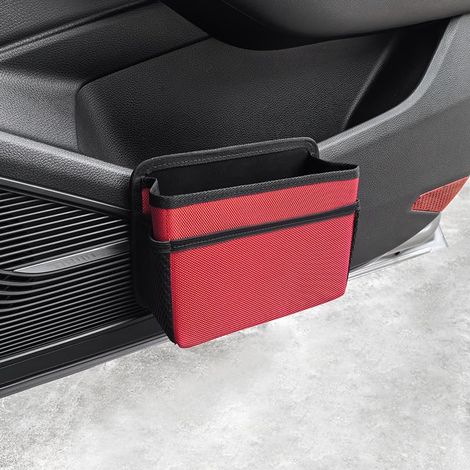 Poubelle de porte latérale de voiture poubelle pliable pour siège arrière de voiture mini poubelle portable à suspendre pour (1/5)