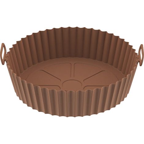 Panier en silicone pour friteuse sans huile, réutilisable et résistant à haute température, adapté aux friteuses à air chaud (1/5)