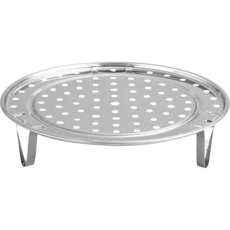 Support vapeur avec pied amovible en acier inoxydable, pour la cuisson du pain et autres aliments, 20 cm. (1/5)