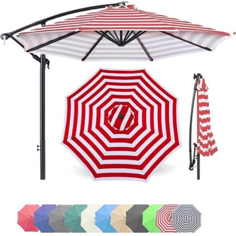 Ersatzbezug für Marktschirme wasserundurchlässiges Sonnenschirmdach für Terrasse und Garten farbechter Ersatzstoff für Sonnenschirme geeignet für 3,0