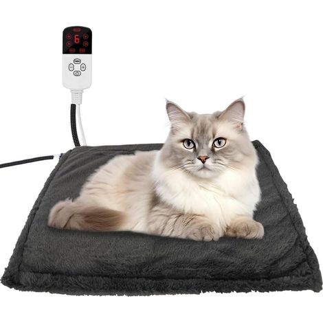 Couverture Chauffante Électrique pour Chiens et Chats - Tapis Chauffant avec 9 Niveaux de Température - Lavable et Douce (1/5)