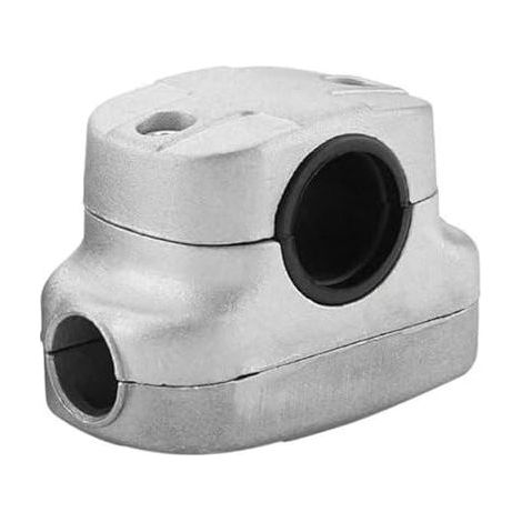 26/28 mm handle support clamp for brush cutter, lawnmower replacement part for broken grass clippers, 60 x 89 mm/2.4 x 3.5 inches grey (28 - 28 mm) (1/5)