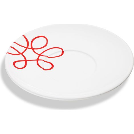 Gmundner Keramik Pur Geflammt Rot, Untertel.Teetasse Maxima Ø18cm (1/2)
