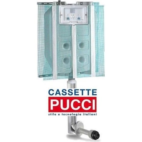 Eco new pucci cassetta scarico incasso murale 4/9 4 9 lt sciacquone (1/5)