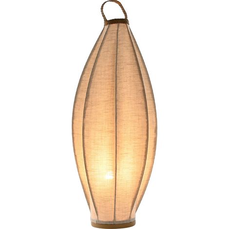 Lampara Pie Lino Cuerda 38X38X100 Natural (1/5)