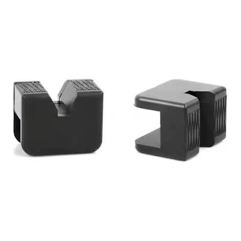 Patin en caoutchouc antidérapant pour cric, adaptateur de rail, support pour outil de levage de voiture lourde, noir (1/4)
