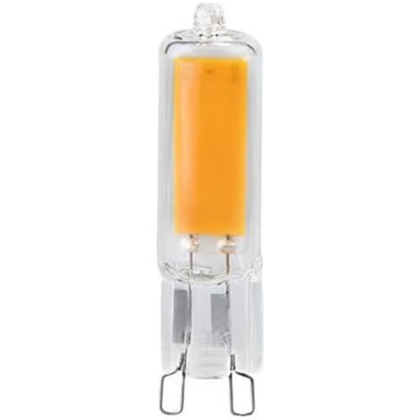 Lot de 4 ampoules LED G9 mini capsule, 220 V, 7 W technologie COB, économie d'énergie, non dimmables, blanc chaud (7 W, blanc chaud) (1/5)