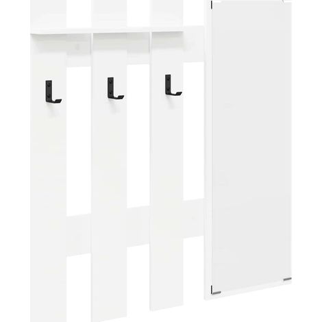 Porte-manteau mural Blanc 100 x 10 x 100 cm Bois d'ingénierie CFW239178 (1/5)