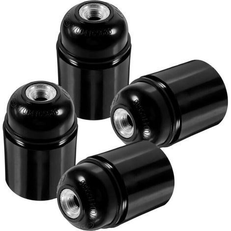 E27-Fassung, 4er-Set, Spiralfassung für Tischlampen, Stehlampen, Haushaltslampenfassungen (1/4)