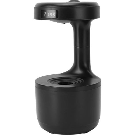 Humidificateur anti-gravité, humidificateur à goutte d'eau, fonctionnement silencieux, brumisation fine, étanche, alimenté par USB, noir (1/5)