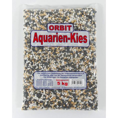 Orbit Aquarien Kies Banos Kies weiß-schwarz-gelb 5 kg (1/3)