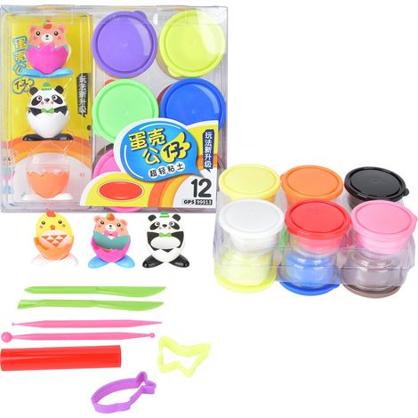 Lot de pâte à modeler multicolore souple, outils de bricolage pour enfants, argile colorée pour activités manuelles (1/5)
