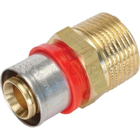 Tiemme raccordo 20 x 3/4 diritto m maschio a pressare per tubo multistrato