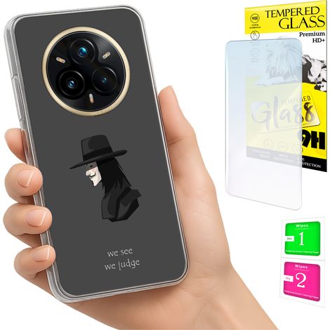 Funda para Realme 14 Pro+ 5G / 14 Pro Plus 5G con cubierta trasera y cristal 9H. (1/5)