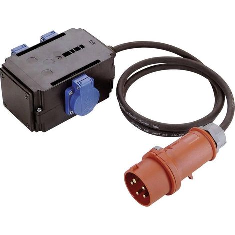 Asschwabe 60527 Adaptador CEE 16 A 400 V Negro