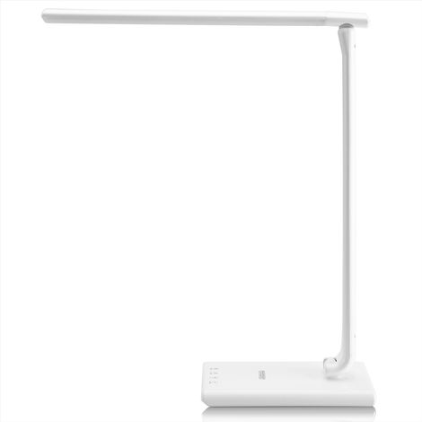 MONZANA® Cataleya Smart LED Desk Lamp Phone Charger USB Connection to Charge Phone 3 Colour Settings 5 Brightness Levels Adjustable, Tiltable Bedside, Office, Table Light