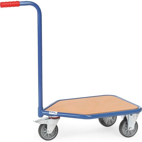 Griffroller L600xB450mm Holzwerkstoffplattform blau Tragfähigkeit 200kg FETRA (1/2)