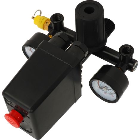 Kit compresseur d'air 3 en 1 à raccord rapide de type européen : valve CE + FBANG + support entièrement noir (1/5)