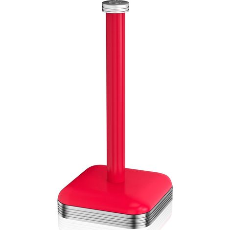 SWAN SWKA1040RN Retro Porta Rollos Papel Cocina Acero Inoxidable Alta Calidad Estable Duradero, Diseño Vintage Rojo (1/5)