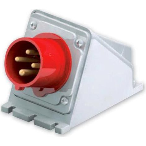 Spina industriale da parete, 380V, 3P+T, 16A, IP54 - Rosi 1001131