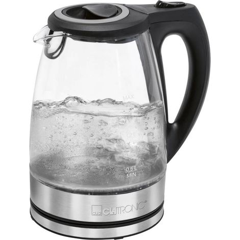 Clatronic WKS 3744 G hervidor eléctrico 2200W negro inox