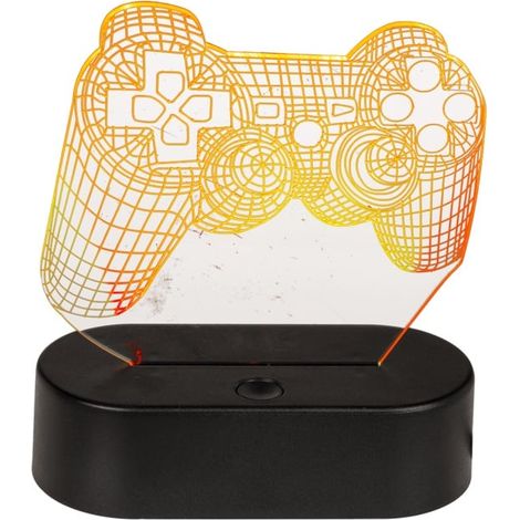 Lampada LED touch per gamepad 3D per giocatori, luce notturna che cambia colore (1/5)
