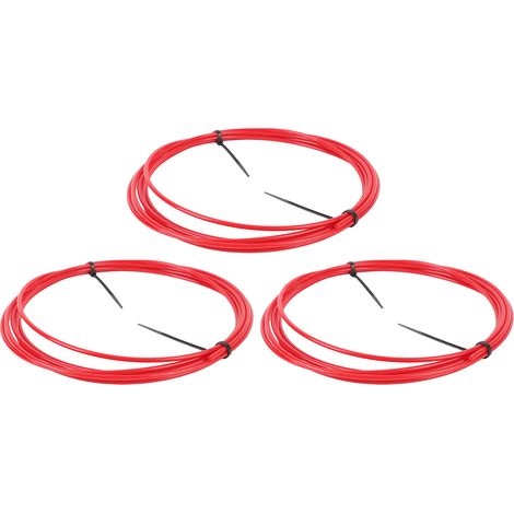 Kit de 3 cintreuses pour tubes en cuivre de 6,35 mm (1/4 pouce) avec outil de cintrage en plastique PE pour la réparation de climatiseurs (4 mètres). (1/5)