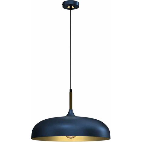 Suspension métal Milagro Lincoln MLP7901 bleu/or Ø45cm (1/5)