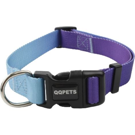 Colliers pour Animaux de Compagnie Durables Réglables pour Chiens ou Chats, Collier de Chien Réfléchissant avec Dégradé Bleu Ciel Taille S (1/5)