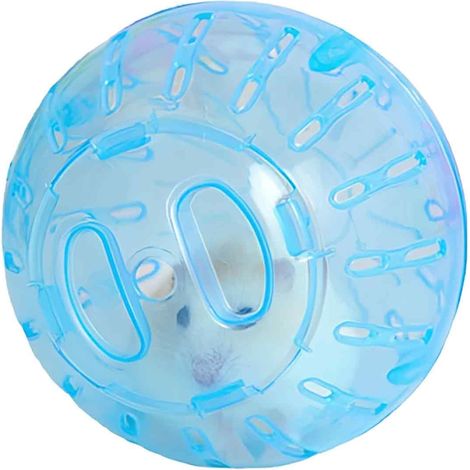 Boule Exercice Hamster - 10cm Diamètre Plastique Transparent - Pour Petits Animaux Rongeurs - Lot De 1 (1/5)