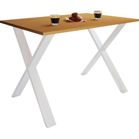 Mesa de comedor de madera mesa de cocina Xona X 110x80 76x110x80 - VCM