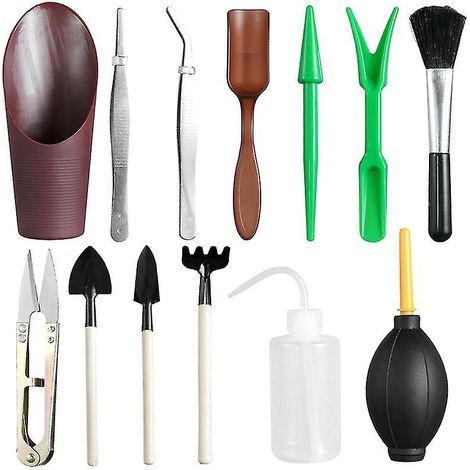 Mini-outils de jardinage en plastique et en fer (1/3)