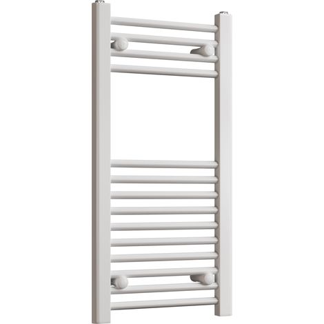 Dalby - White Heated Towel Rail - H800mm x W400mm - Straight (1/3)